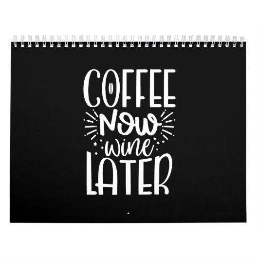 Kaffee jetzt Wein später Kalender (Titelbild)