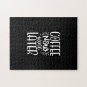 Kaffee jetzt Wein später Puzzle (Horizontal)