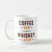 Kaffee jetzt. Whisky später Kaffeetasse (Links)