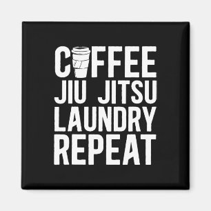 Kaffee Jiu Jitsu Wäscherei Wiederholung gemischte Magnet