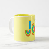Kaffee Joy Zweifarbige Tasse (Vorderseite Links)
