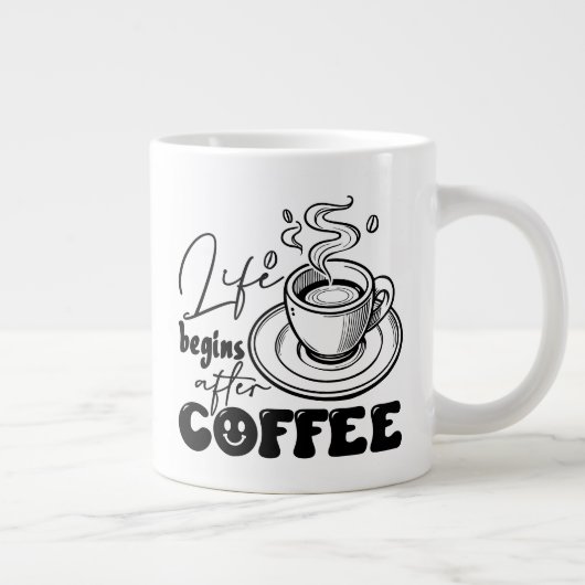 Kaffee Jumbo-Tasse (Rechts)