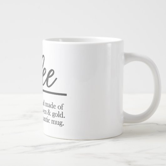 Kaffee - Jumbo-Tasse (Rechts)