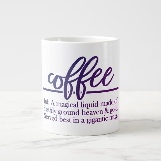 Kaffee - Jumbo-Tasse (Vorderseite)