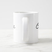 Kaffee Jumbo-Tasse (Rückseite)