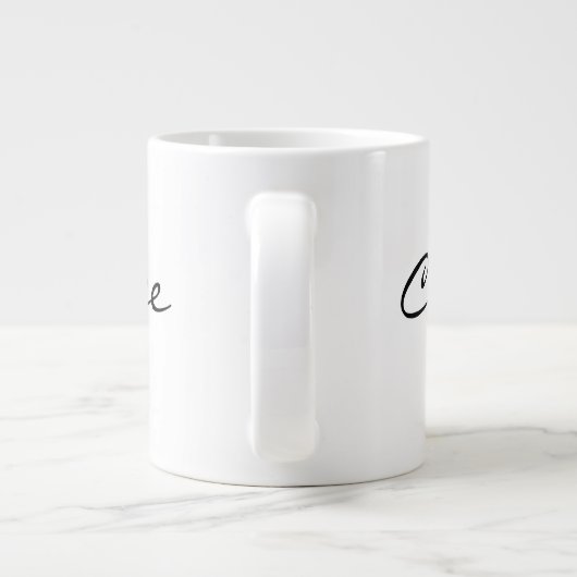 Kaffee Jumbo-Tasse (Rückseite)