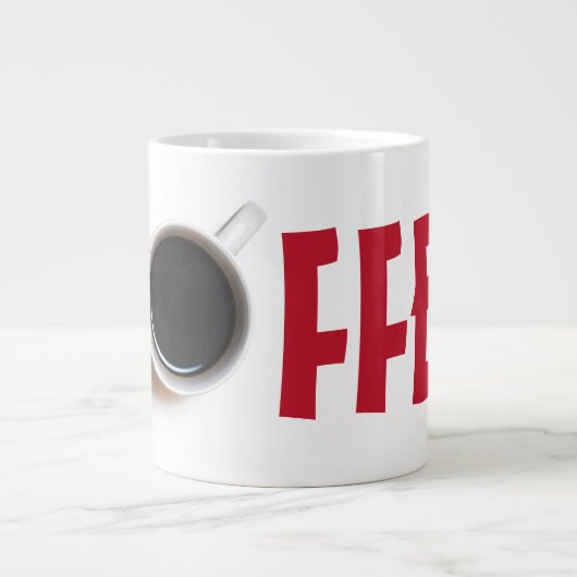 KAFFEE Jumbo-Tasse (Vorderseite)