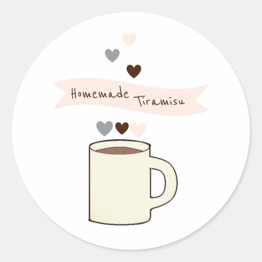 Kaffee-Junggesellinnenabschied Selbstgemachter Tir Runder Aufkleber (Vorderseite)