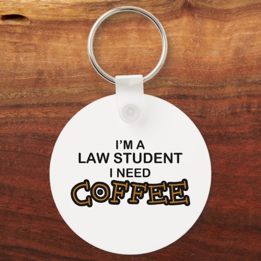 Kaffee - Jurastudentin Schlüsselanhänger (Vorderseite)