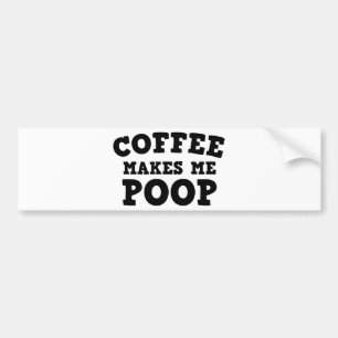 Kaffee Kacke mich Autoaufkleber