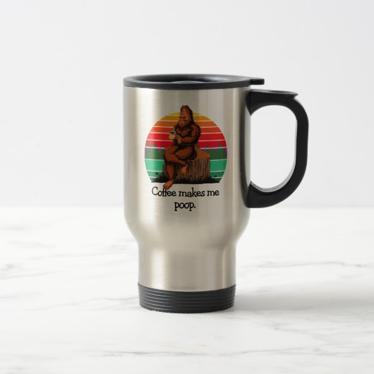 Kaffee Kacke mich Bigfoot Sasquatch Funny 15oz Reisebecher (Rechts)
