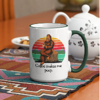 Kaffee Kacke mich Bigfoot Sasquatch Funny 15oz