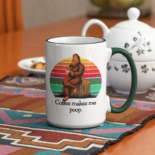 Kaffee Kacke mich Bigfoot Sasquatch Funny 15oz Tasse