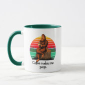 Kaffee Kacke mich Bigfoot Sasquatch Funny Tasse (Links)