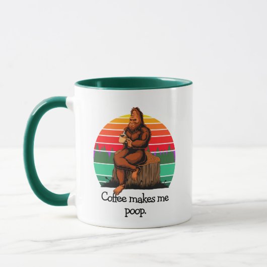 Kaffee Kacke mich Bigfoot Sasquatch Funny Tasse (Links)
