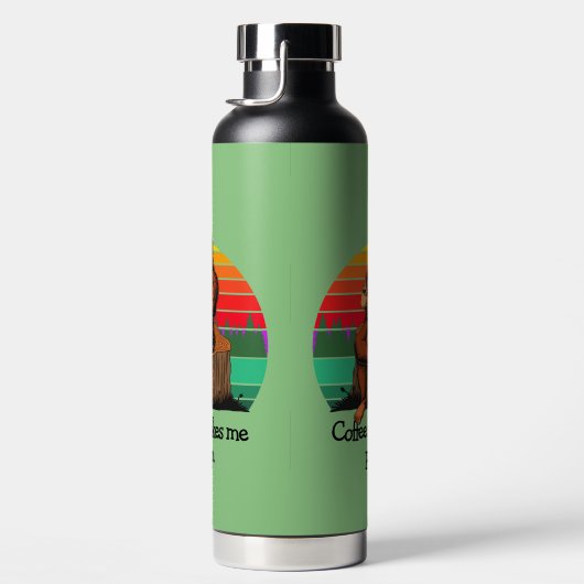 Kaffee Kacke mich Bigfoot Sasquatch Funny Trinkflasche (Rechts)