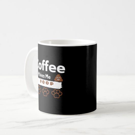 Kaffee Kacke mich - Funny Coffee Tasse für Caffè (Vorderseite Links)