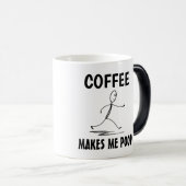 Kaffee Kacke mich, Kaffee-Tasse Verwandlungstasse (VorderseiteRechts)