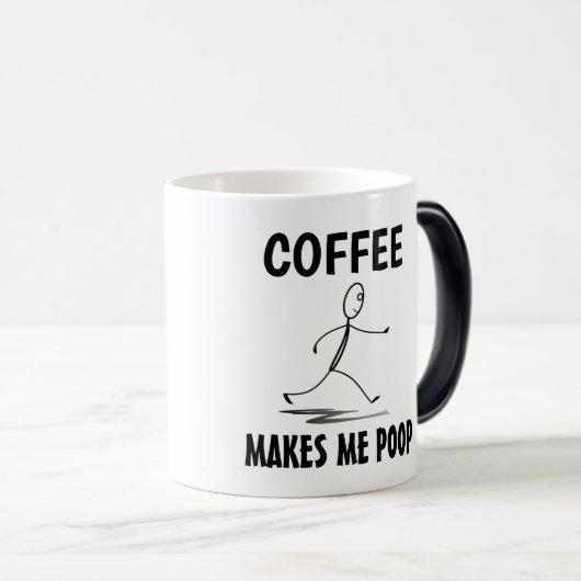 Kaffee Kacke mich, Kaffee-Tasse Verwandlungstasse (VorderseiteRechts)