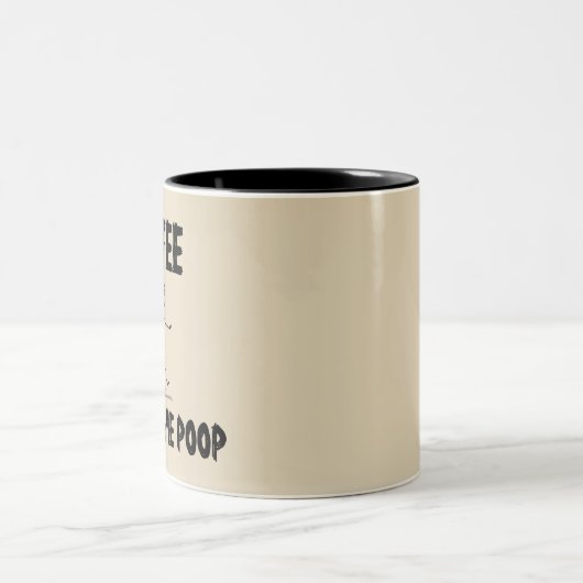 Kaffee Kacke mich, Kaffee-Tasse Zweifarbige Tasse (Mittel)