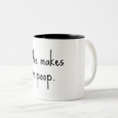 Kaffee kacke mich. zweifarbige tasse (VorderseiteRechts)