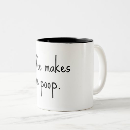 Kaffee kacke mich. zweifarbige tasse (VorderseiteRechts)