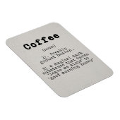 Kaffee-Kaffee-Definition Magnet (Rechte Seite)