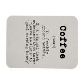 Kaffee-Kaffee-Definition Magnet (Horizontal)