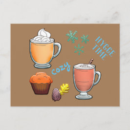 Kaffee Kaffee Gemütliche Hyge Time Postkarte