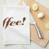 Kaffee Kaffee - Handtuch (Viertel Falte)