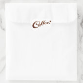 Kaffee Kaffee - Heftpflaster Herz-Aufkleber (Tasche)