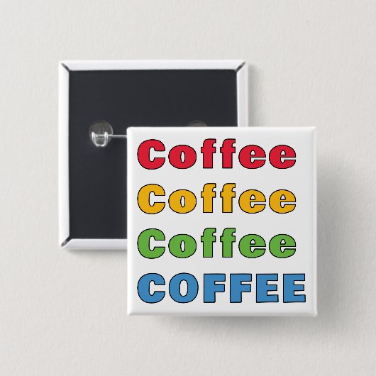 Kaffee Kaffee Kaffee Button (Vorne & Hinten)