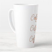 Kaffee Kaffee Kaffee | Einfache Stilschrift Milchtasse (Linke Ecke)