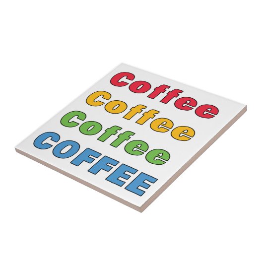 Kaffee Kaffee Kaffee Fliese (Seite)