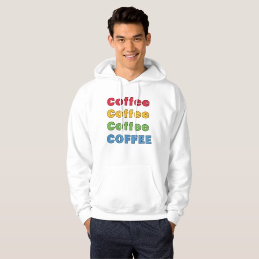 Kaffee Kaffee Kaffee Hoodie (Vorne ganz)