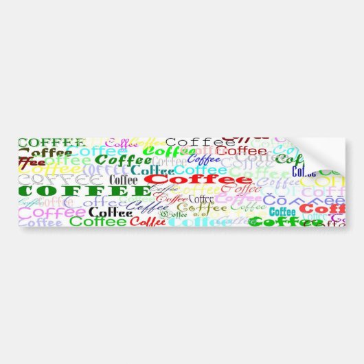 Kaffee Kaffee Kaffee Kaffee! Autoaufkleber (Vorne)