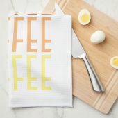 KAFFEE KAFFEE KAFFEE KAFFEE GESCHIRRTUCH (Viertel Falte)