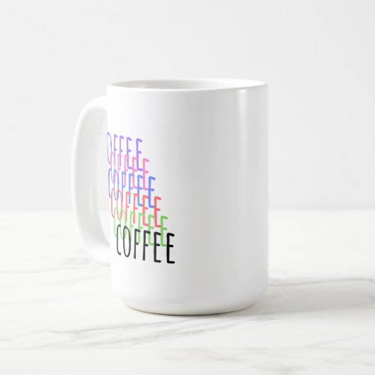 Kaffee, Kaffee, Kaffee, Kaffee, Kaffee Kaffeetasse (Vorderseite Links)