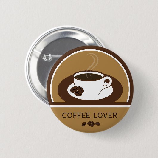 Kaffee Kaffee Kaffee Kaffee Kaffeebohnen Rundknöpf Button (Vorne & Hinten)