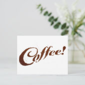 Kaffee Kaffee Kaffee - Postkarte (Stehend Vorderseite)
