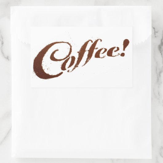 Kaffee Kaffee Kaffee - Rectangle Aufkleber (Tasche)