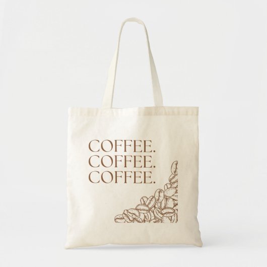 Kaffee Kaffee Kaffee Tragetasche (Vorne)