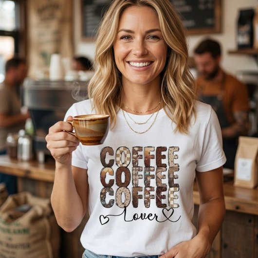 Kaffee. Kaffee. Kaffeeliebhaber. T-Shirt