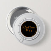 Kaffee-Kaffee-Kaffeetag Button (Vorne & Hinten)