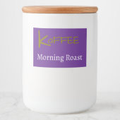Kaffee / Kaffee Lebensmitteletikett (Vorderseite)