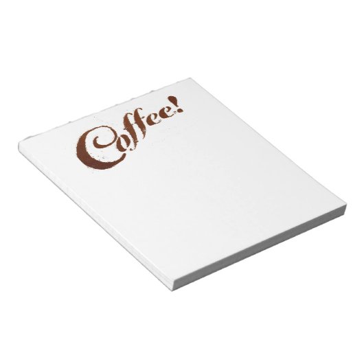 Kaffee Kaffee - Notepad Notizblock (angewinkelt)