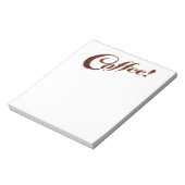 Kaffee Kaffee - Notepad Notizblock (Rotiert)