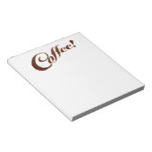 Kaffee Kaffee - Notepad Notizblock (angewinkelt)
