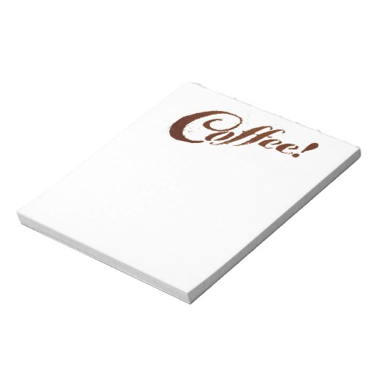 Kaffee Kaffee - Notepad Notizblock (Rotiert)