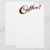 Kaffee Kaffee - Notizblock Briefpapier (Vorne/Hinten)